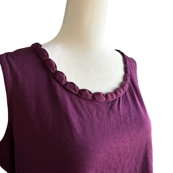 Sleeveless Burgundy T-Shirt Sz XL - Picture 8 of 14